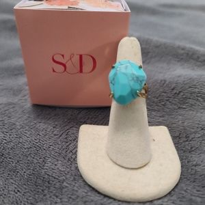 Stella & Dot Modern Bohemian Stone Ring